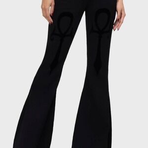 Killstar‎ Umbral Lock flares ankh goth grunge pants